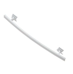 BARRE SECHE-SERV COURBE BLANC L400